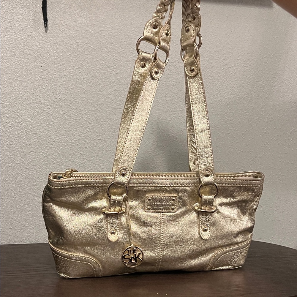 The Sak Metallic Gold Shoulder Bag